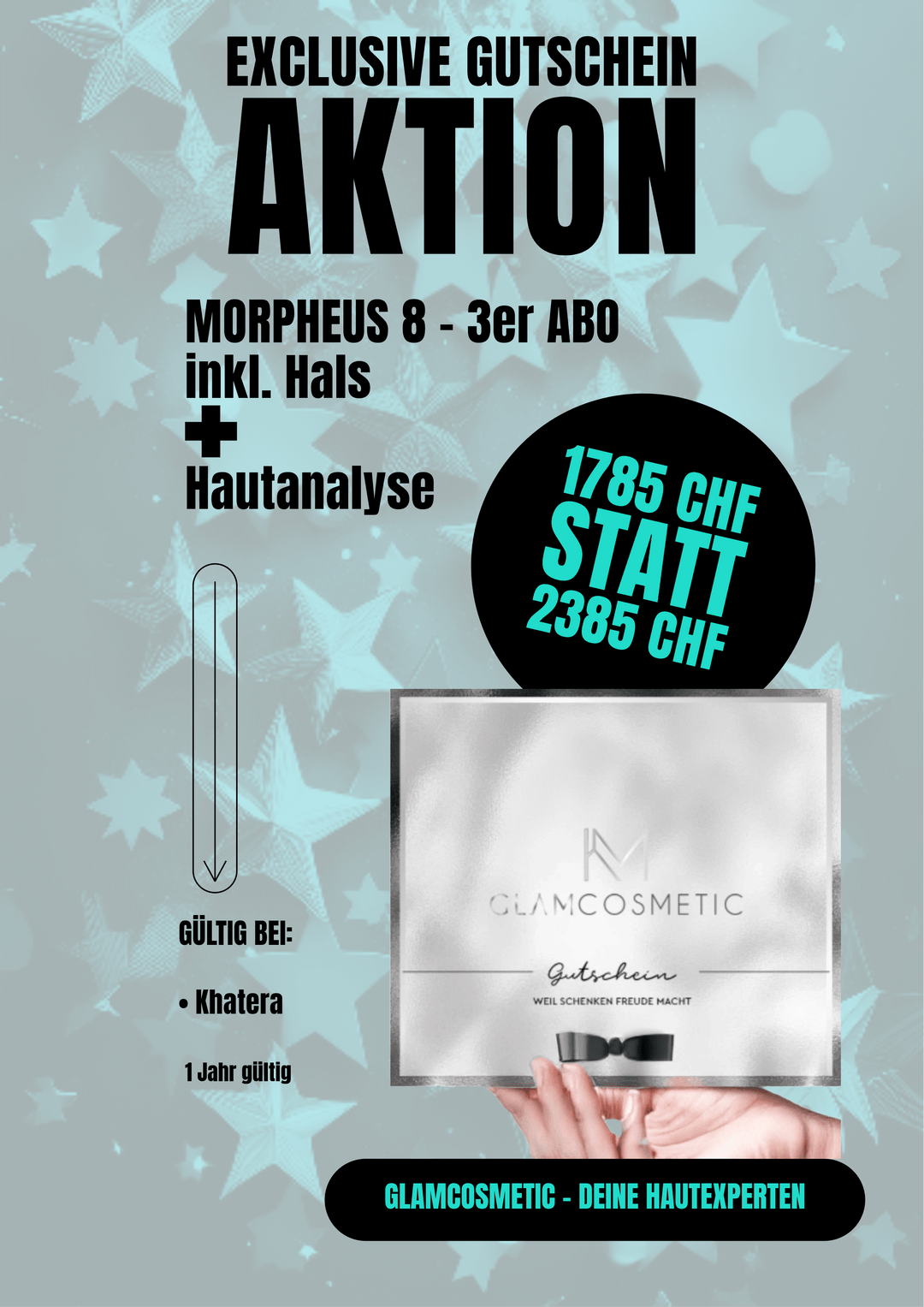 BLACK FRIDAY GUTSCHEIN - MORPHEUS 8 - 3er ABO