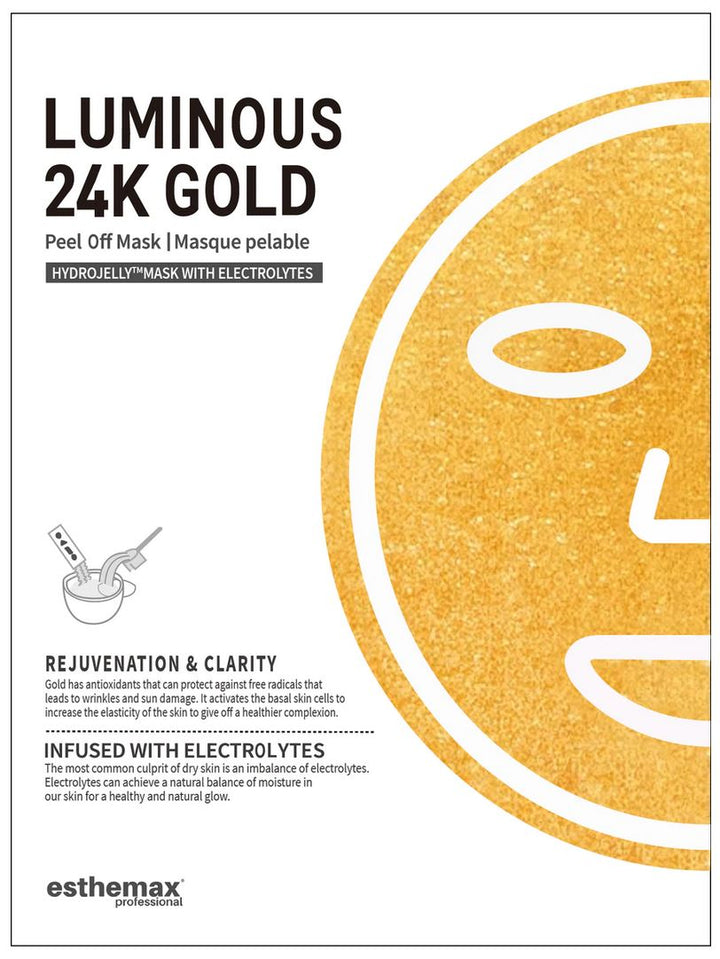 Luminous 24 k Gold - Esthemax Hydrojelly Mask